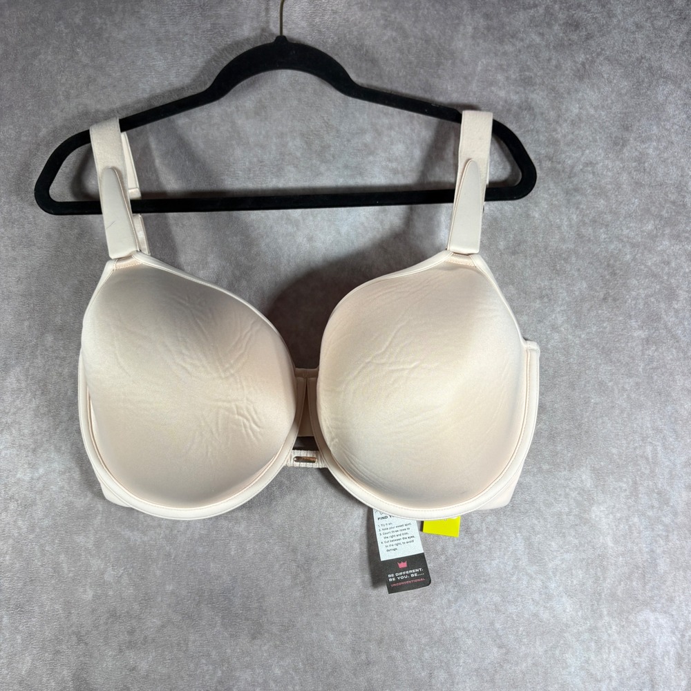 SHEFIT Bra Women 19 2 Luxe Sand T-Shirt Bra Style Adjustable High Impact NEW